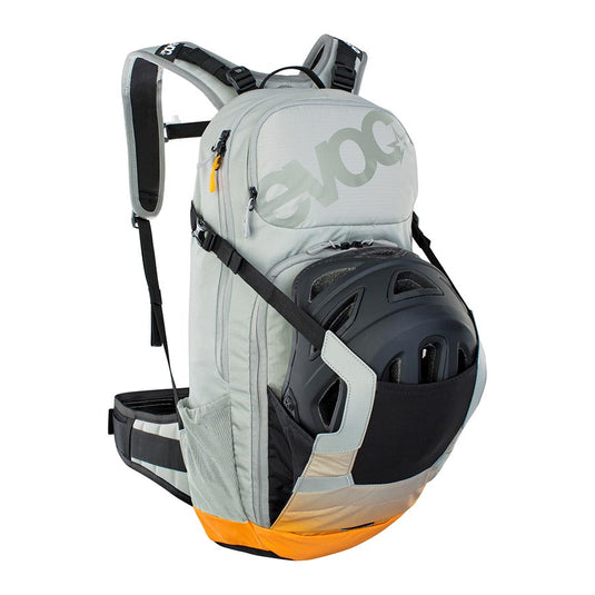 EVOC FR Enduro E-Ride 16 Protector backpack, 16L, Stone/Bright Orange, ML