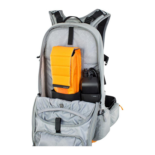 EVOC FR Enduro E-Ride 16 Protector backpack, 16L, Stone/Bright Orange, ML