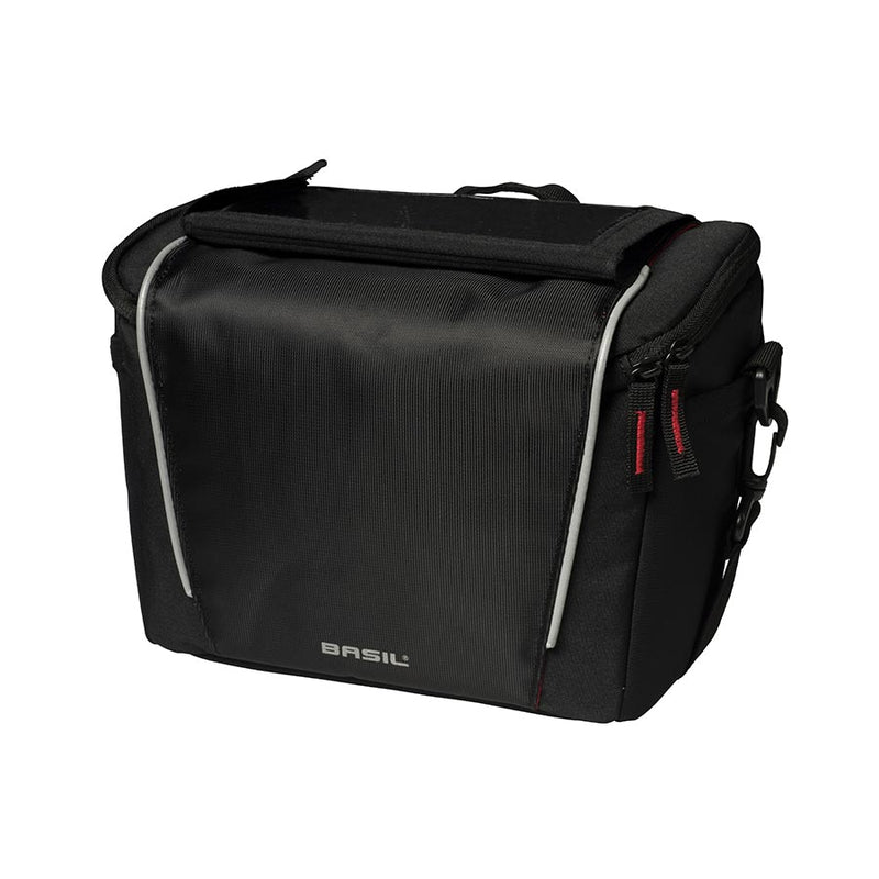 Load image into Gallery viewer, Basil Sport Design Handlebar Bag, 7L, Black
