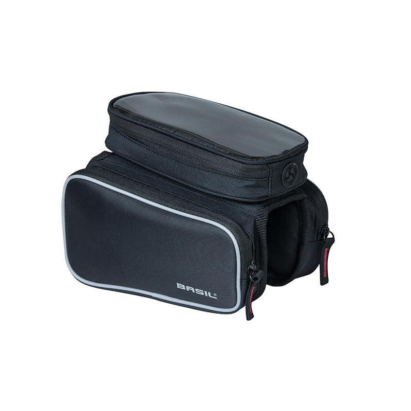 Load image into Gallery viewer, Basil Sport Design Frame Double Tube Bag Velcro Straps 90 c.i. 7.9x5.1x6.7in
