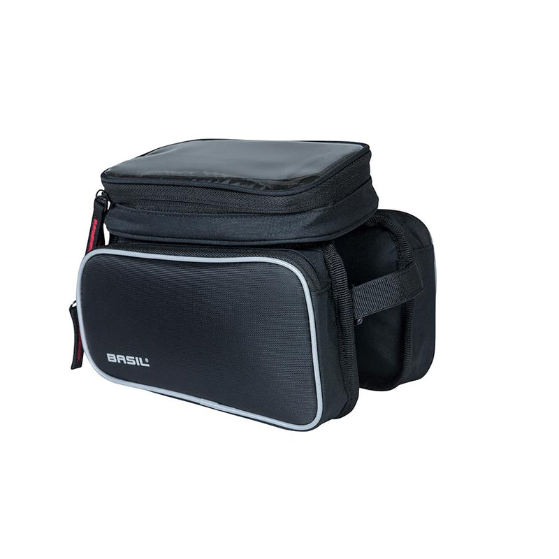 Load image into Gallery viewer, Basil Sport Design Frame Double Tube Bag Velcro Straps 90 c.i. 7.9x5.1x6.7in
