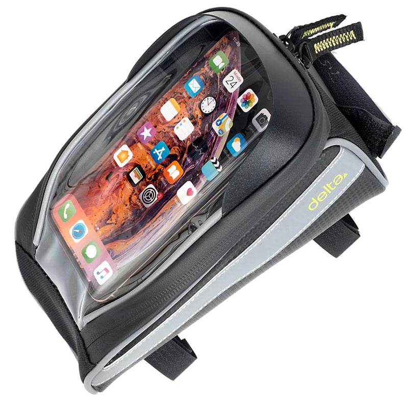 Load image into Gallery viewer, Delta Top Tube Phone Bag Velcro Straps Phones up to 6.7in 8.9`x4.9`x5.9`
