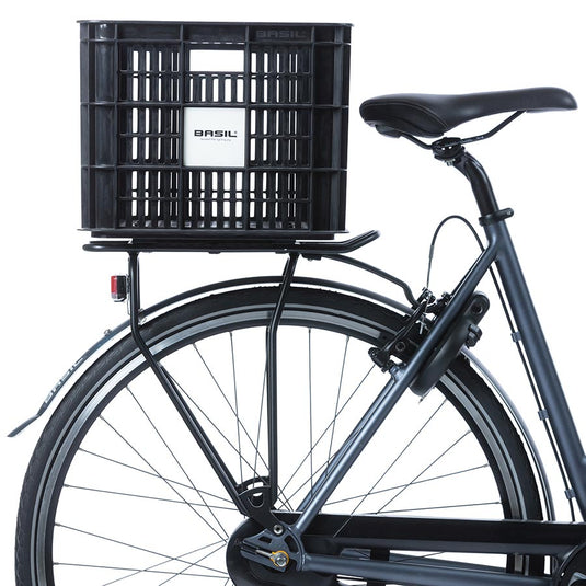 Basil Crate Basket Rear 40L, Black