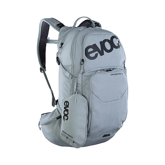 EVOC Explorer Pro 30 Hydration Bag, Volume: 30L, Bladder: Not included, Silver