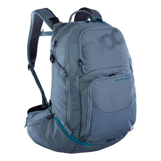 EVOC Explorer Pro 26 Hydration Bag, Volume: 26L, Bladder: Not included, Steel