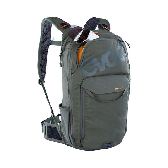 EVOC Stage 12 Hydration Bag Volume: 12L, Bladder: Not included, Dark Olive