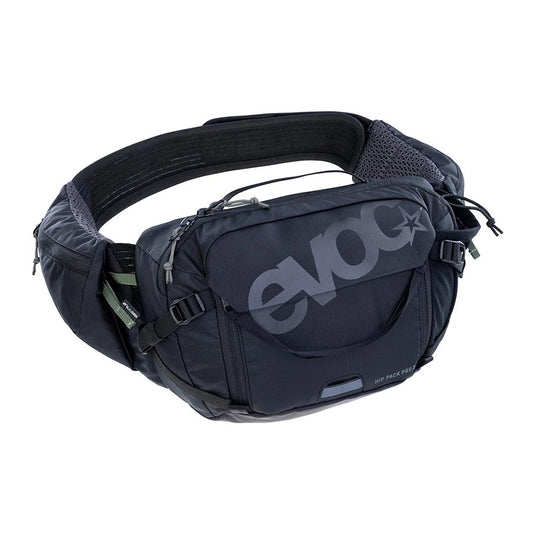 EVOC Hip Pack Pro 3 +1.5L Bladder, Hip Pack, 3L, Included (1.5L), Black