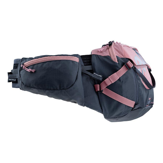 EVOC Hip Pack Pro 3 Hip Pack, 3L, Not included, Dusty Pink/Carbon Grey