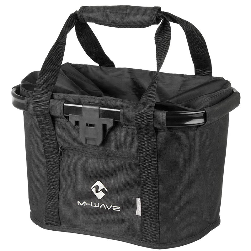 Load image into Gallery viewer, M-Wave Utrecht Foldable Handlebar Bag, 20L, Black
