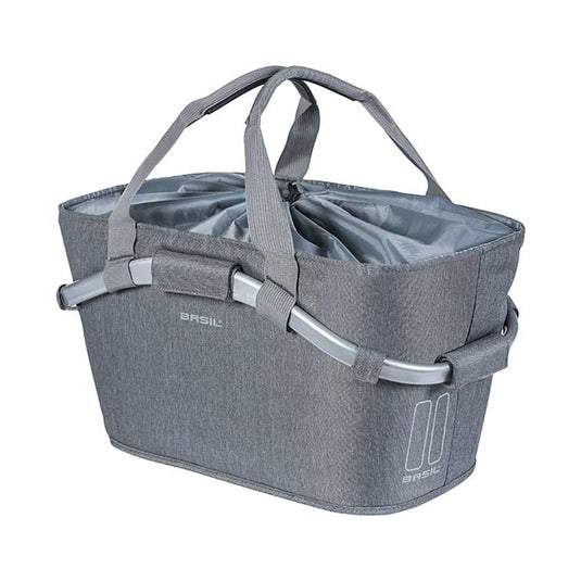 Basil-2Day-Classic-Carry-All-Basket-Basket-Gray-Polyester-BSKT0526-Bicycle-Baskets