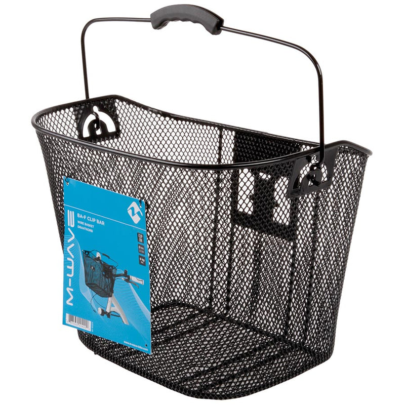 Load image into Gallery viewer, M-Wave BA-F Clip Bar Basket Front, 35x25x26cm, Black
