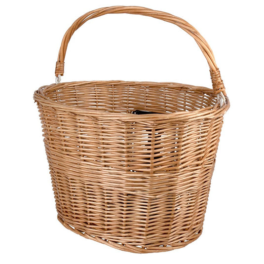 M-Wave BA-FW Clip Bar Basket, Front, 38x28x26.5cm, Tan