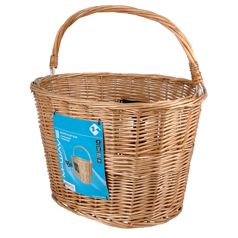 Load image into Gallery viewer, M-Wave BA-FW Clip Bar Basket, Front, 38x28x26.5cm, Tan
