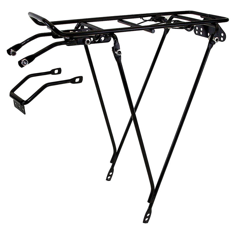 Load image into Gallery viewer, Ventura Screw-On II S Rear Rack, Black, Fits 26&#39;&#39; to 700C, Max load 10kg
