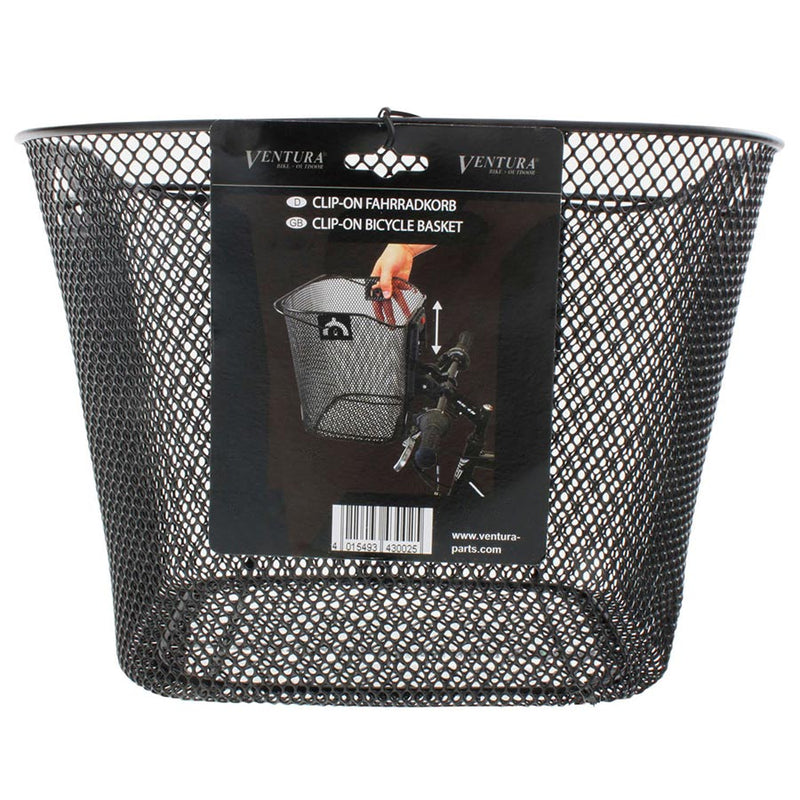 Load image into Gallery viewer, Ventura Mesh Basket Basket Front, 34.5x26.5x26cm, Black
