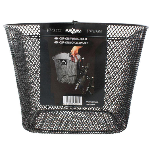 Ventura Mesh Basket Basket Front, 34.5x26.5x26cm, Black