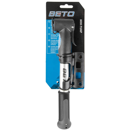 Beto Double - HxS Pump 100psi, Dual Valve Head, Silver