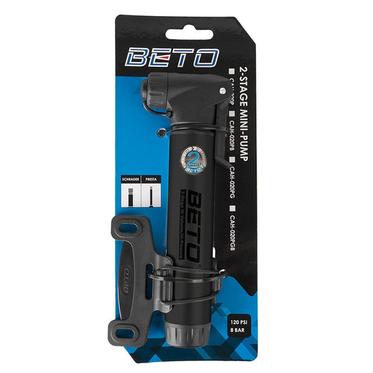 Beto 2 Stages Pump 120psi Reversible, Black