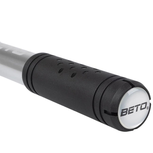 Beto Retract Mini Pump 160psi, Dual Valve Head, Silver