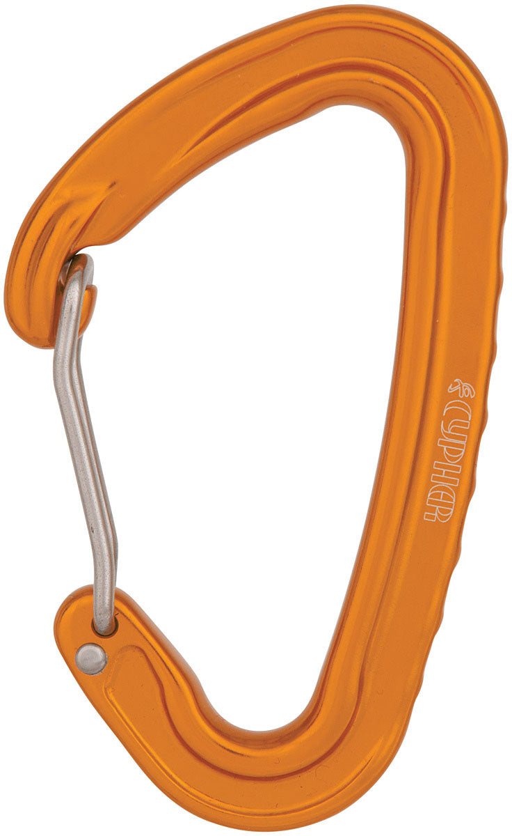 Load image into Gallery viewer, Premium Quality Cypher Ceres II Wire Gate Carabiners - Orange
