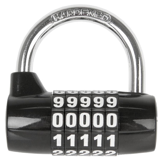 M-Wave PD 5 Padlock Combination, 40mm, Black