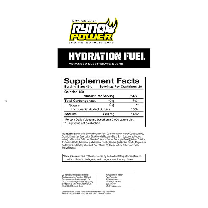 Load image into Gallery viewer, Ryno-Power-Hydration-Fuel-Drink-Mix-Nutrition-SPHY0140
