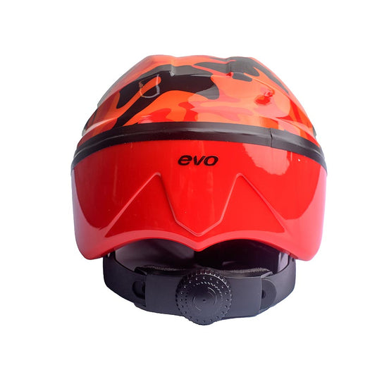 EVO Beep Beep Helmet Orange Camo, 44 - 50cm