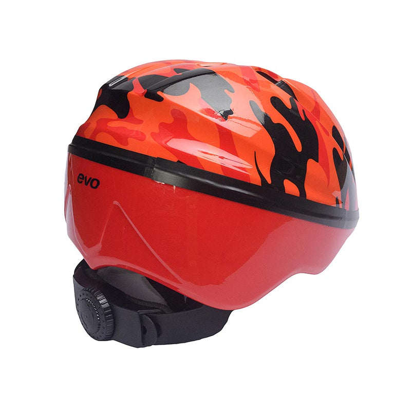 Load image into Gallery viewer, EVO Beep Beep Helmet Orange Camo, 44 - 50cm
