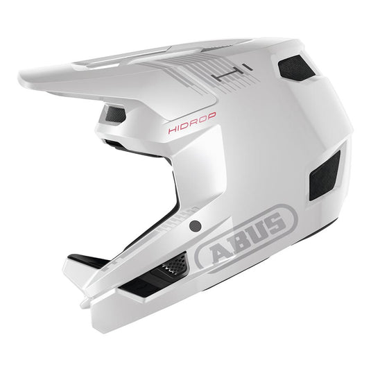 Abus HiDrop Full Face Helmet, L, 59 - 60cm, Shiny White