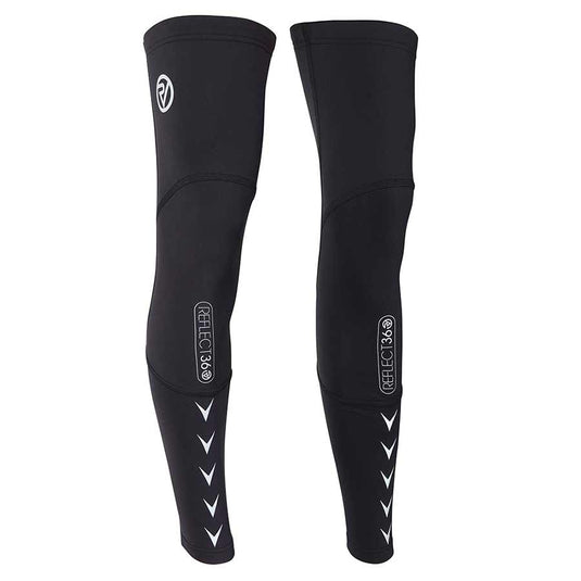 Proviz REFLECT360 Leg Warmers, Black/Reflect, S, Pair