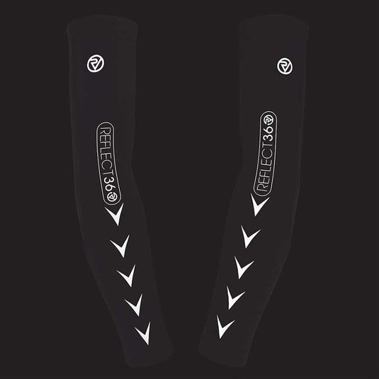 Proviz REFLECT360 Arm Warmers, Black Reflect, L, Pair