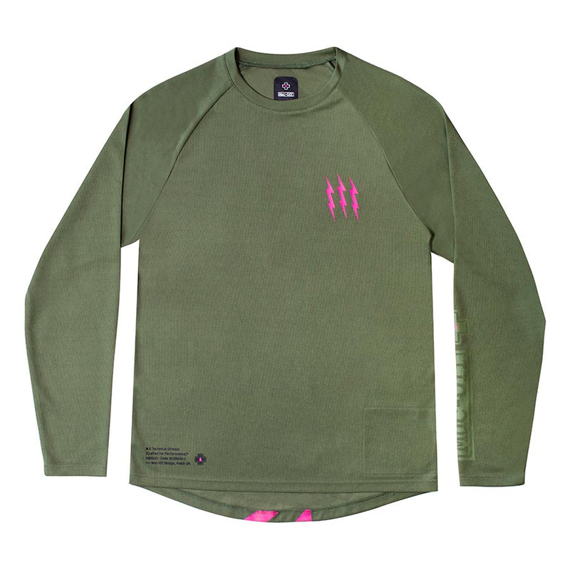 Load image into Gallery viewer, Muc-Off Riders LS Jersey Long Sleeves, Men, Green, L
