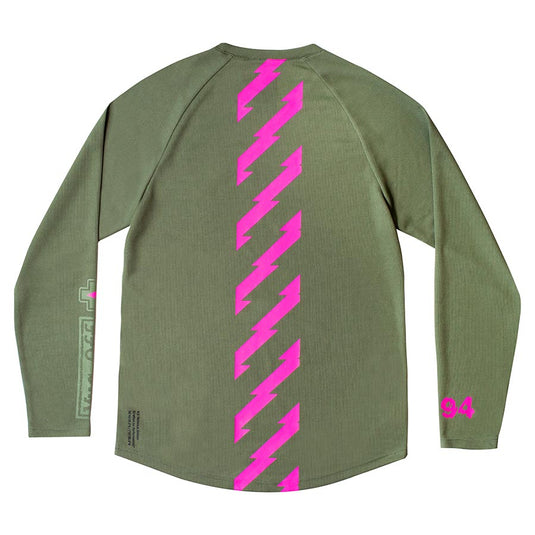 Muc-Off Riders LS Jersey Long Sleeves, Men, Green, XL