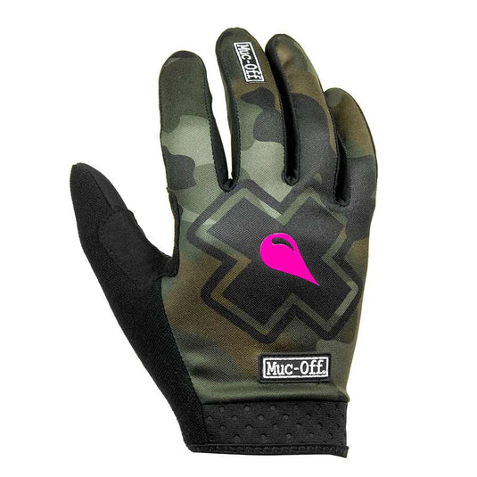 Muc-Off MTB Ride Full Finger Gloves, Unisex, Camo, XS, Pair