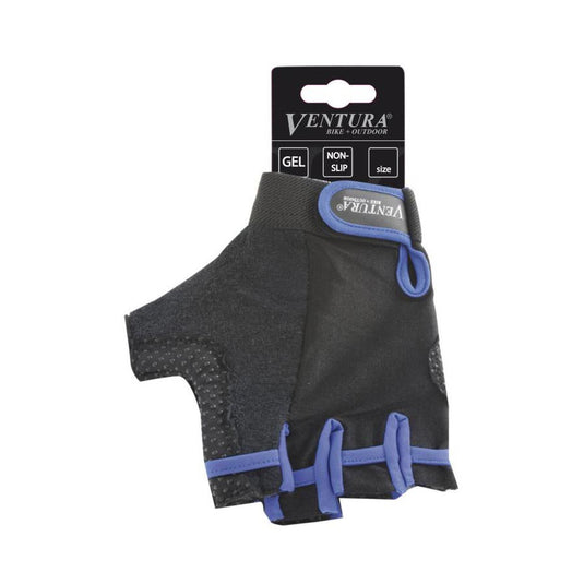 Ventura Touch Gloves Short Finger Gloves, Blue, M, Pair