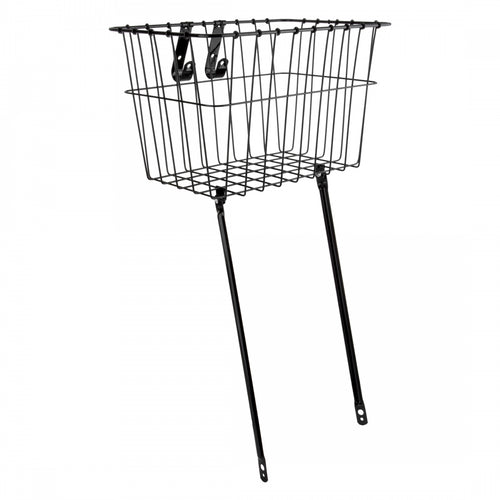 Wald-Products-135-Front-Basket-Basket-Black-Steel-BSKT0260-Bicycle-Baskets