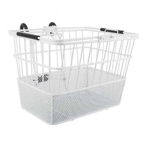 Sunlite-Standard-Mesh-Bottom-Lift-Off-Basket-White-Steel-BSKT0279-Bicycle-Baskets