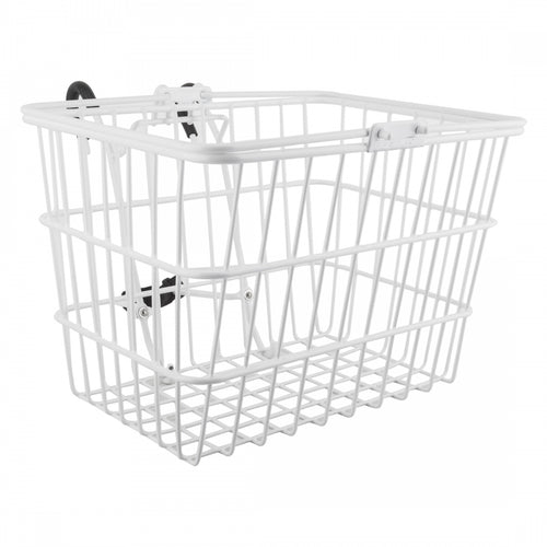 Sunlite-Standard-Lift-Off-Basket-Basket-White-Steel-BSKT0286-Bicycle-Baskets