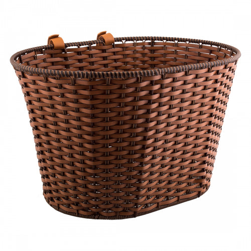 Sunlite-Deluxe-Rattan-Basket-Basket-Brown-Rattan-BSKT0289-Bicycle-Baskets