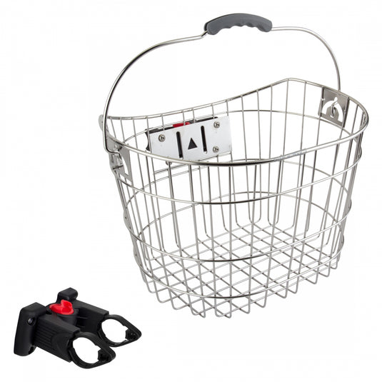 Sunlite-Stainless-Steel-QR-Basket-Basket-Silver-Stainless-Steel-BSKT0295-Bicycle-Baskets