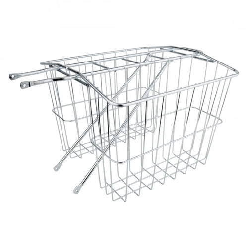 Wald-Products-Rear-Twin-Carrier-Basket-Silver-Steel-BSKT0292-Bicycle-Baskets