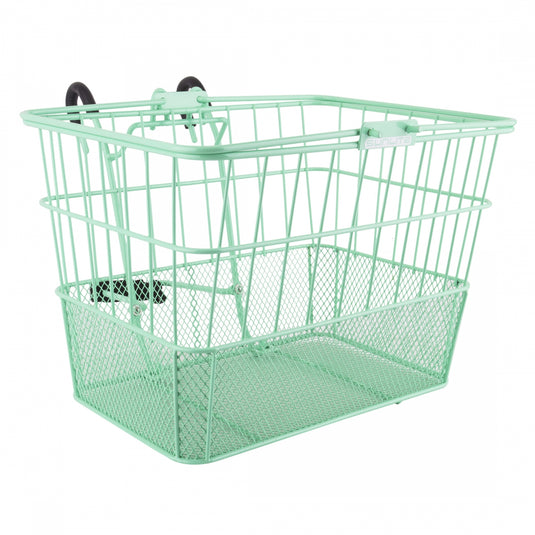 Sunlite-Standard-Mesh-Bottom-Lift-Off-Basket-Green-Steel-BSKT0316-Bicycle-Baskets