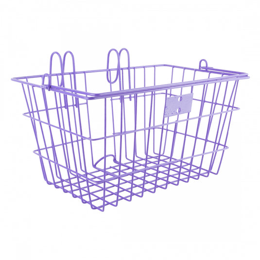 Sunlite-Lift-Off-Front-Basket-Basket-Purple-Steel-BSKT0334-Bicycle-Baskets