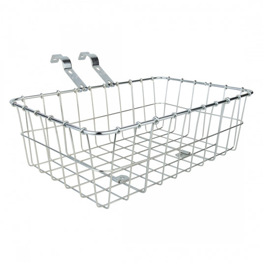 Wald-Products-1372-1392-Multi-Fit-Front-Basket-Basket-Silver-Steel-BSKT0337-Bicycle-Baskets