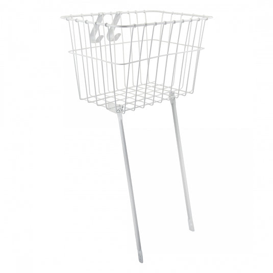 Wald-Products-135-Front-Basket-Basket-White-Steel-BSKT0344-Bicycle-Baskets