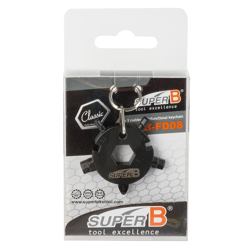 Load image into Gallery viewer, Super-B TB-FD08 9 in 1 Rudder keychain
