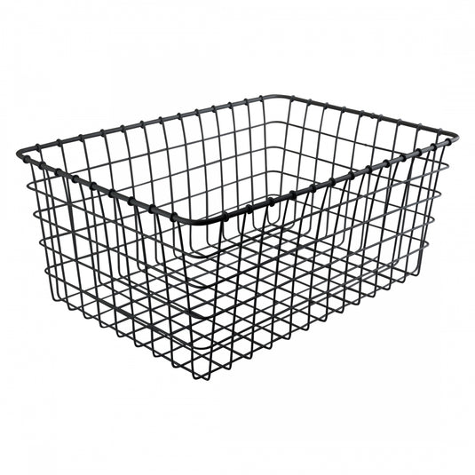 Wald-Products-No-Hardware-Basket-Basket-Black-Steel-BSKT0371-Bicycle-Baskets