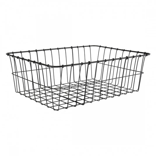 Wald-Products-No-Hardware-Basket-Basket-Black-Steel-BSKT0490-Bicycle-Baskets