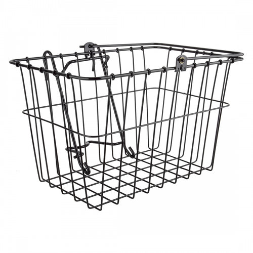 Wald-Products-Lift-Off-Front-Basket-Basket-Black-Steel-BSKT0416-Bicycle-Baskets