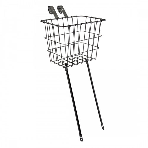 Wald-Products-124-Front-Basket-Basket-Black-Steel-BSKT0426-Bicycle-Baskets